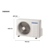 Ar Condicionado Split Inverter Samsung WindFree AI 9000 BTUs Frio 220V AR09DYFAAWKXAZ