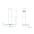 Coifa Parede Slim Nardelli Vidro Curvo Inox 90cm 127V 50011030
