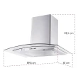 Coifa Parede Venezia Gallant Vidro Curvo Inox 60cm 220v GCO60VM1A-IX220